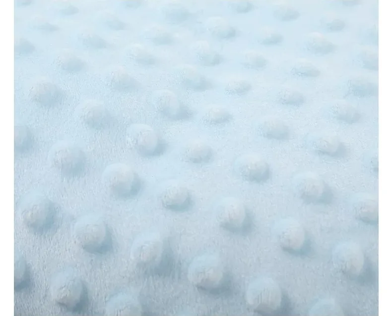 Minky dot blanket face