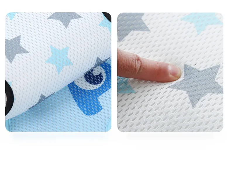 The mesh springs back under a finger